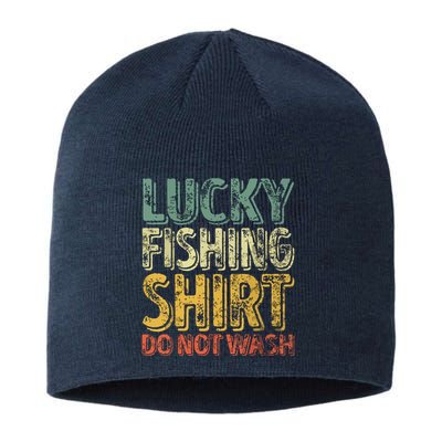 Lucky Fishing Shirts Do Not Wash Vintage Fishing Lover Sustainable Beanie