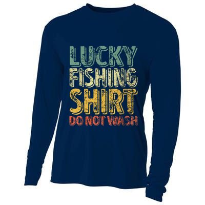 Lucky Fishing Shirts Do Not Wash Vintage Fishing Lover Cooling Performance Long Sleeve Crew