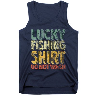 Lucky Fishing Shirts Do Not Wash Vintage Fishing Lover Tank Top