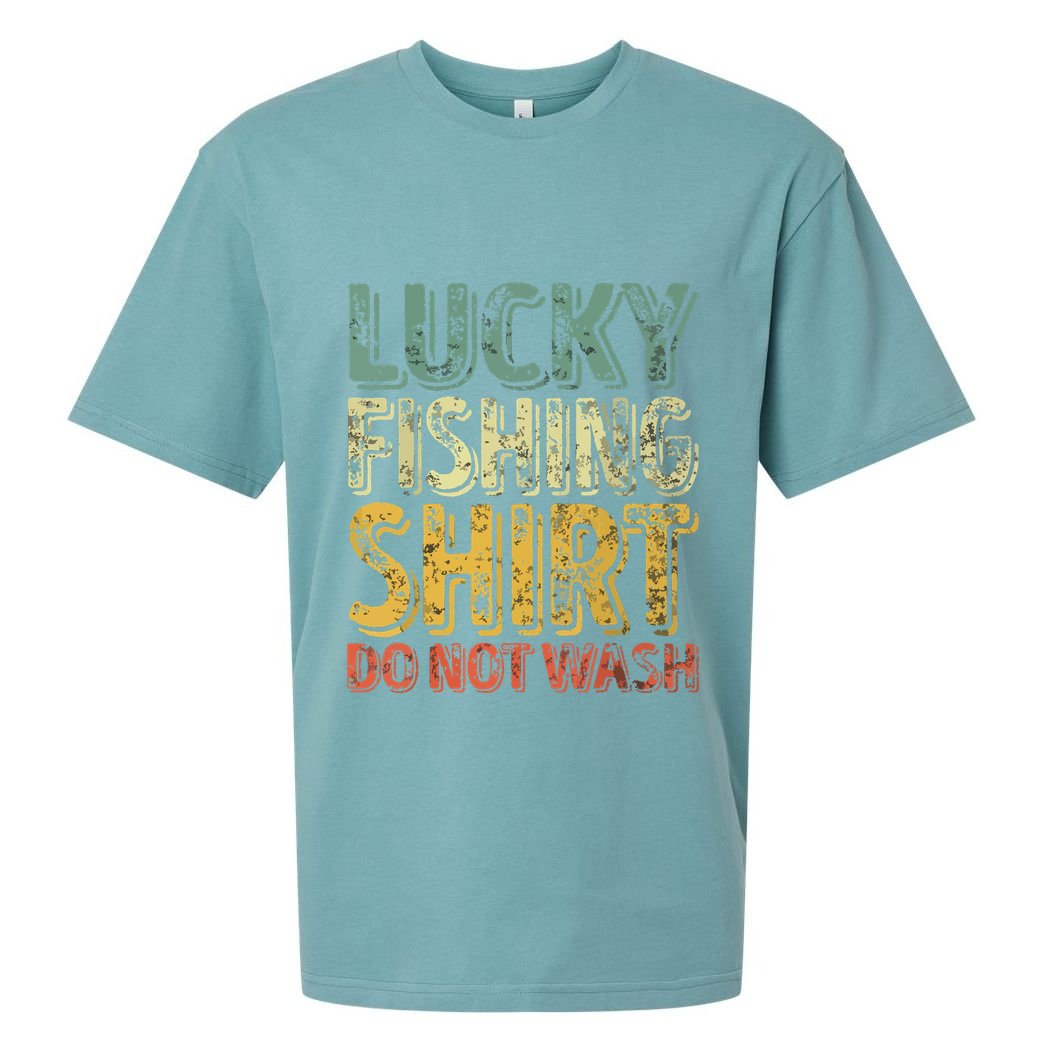 Lucky Fishing Shirts Do Not Wash Vintage Fishing Lover Sueded Cloud Jersey T-Shirt