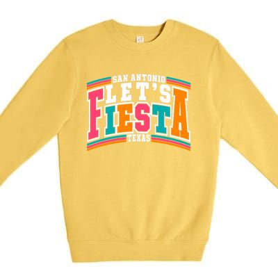 Lets Fiesta San Antonio Texas Mexican Party Premium Crewneck Sweatshirt