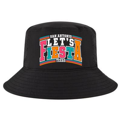 Lets Fiesta San Antonio Texas Mexican Party Cool Comfort Performance Bucket Hat