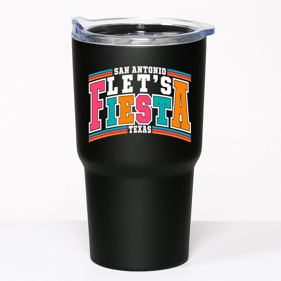 Lets Fiesta San Antonio Texas Mexican Party Tumbler