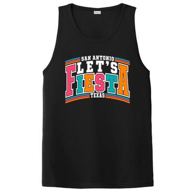 Lets Fiesta San Antonio Texas Mexican Party PosiCharge Competitor Tank