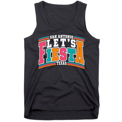 Lets Fiesta San Antonio Texas Mexican Party Tank Top