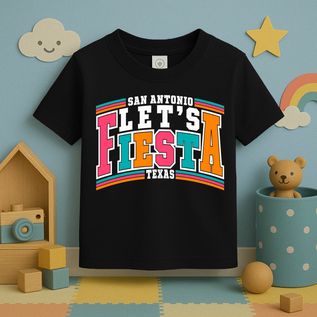 Lets Fiesta San Antonio Texas Mexican Party Toddler T-Shirt