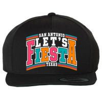 Lets Fiesta San Antonio Texas Mexican Party Wool Snapback Cap