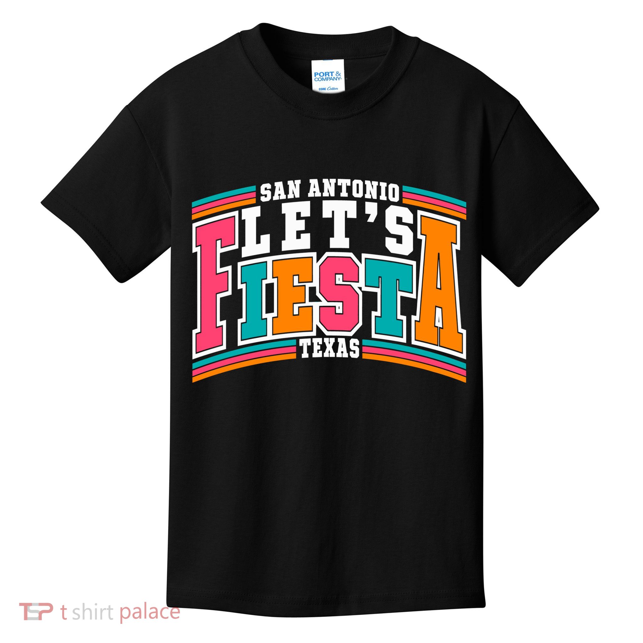Lets Fiesta San Antonio Texas Mexican Party Kids T-Shirt