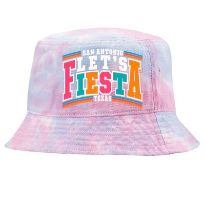 Lets Fiesta San Antonio Texas Mexican Party Tie-Dyed Bucket Hat