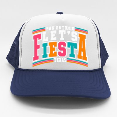 Lets Fiesta San Antonio Texas Mexican Party Trucker Hat