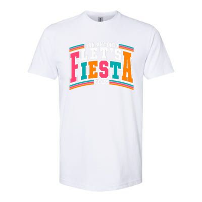 Lets Fiesta San Antonio Texas Mexican Party Softstyle CVC T-Shirt