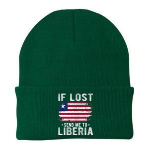 Liberia Flag Souvenir If Lost Send Me To Liberia Knit Cap Winter Beanie