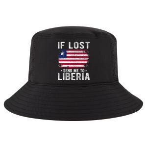 Liberia Flag Souvenir If Lost Send Me To Liberia Cool Comfort Performance Bucket Hat