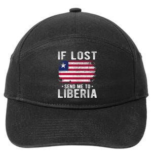 Liberia Flag Souvenir If Lost Send Me To Liberia 7-Panel Snapback Hat