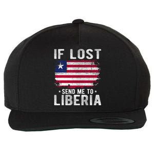 Liberia Flag Souvenir If Lost Send Me To Liberia Wool Snapback Cap