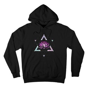 Lotus Flower Sacred Geometry Yoga Meditation Spiritual Zen Hoodie