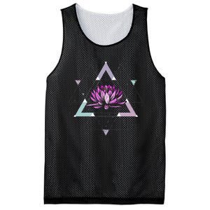 Lotus Flower Sacred Geometry Yoga Meditation Spiritual Zen Mesh Reversible Basketball Jersey Tank