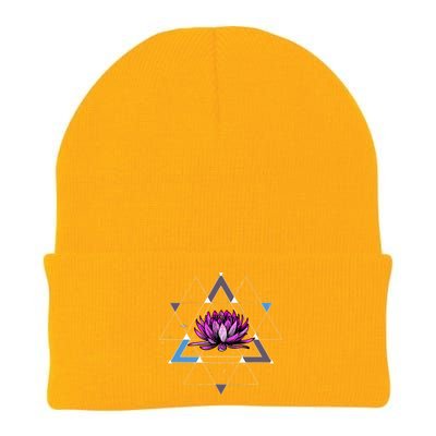 Lotus Flower Sacred Geometry Yoga Meditation Spiritual Zen Knit Cap Winter Beanie