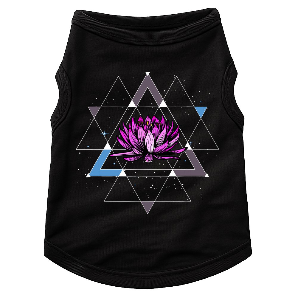 Lotus Flower Sacred Geometry Yoga Meditation Spiritual Zen Doggie Tank