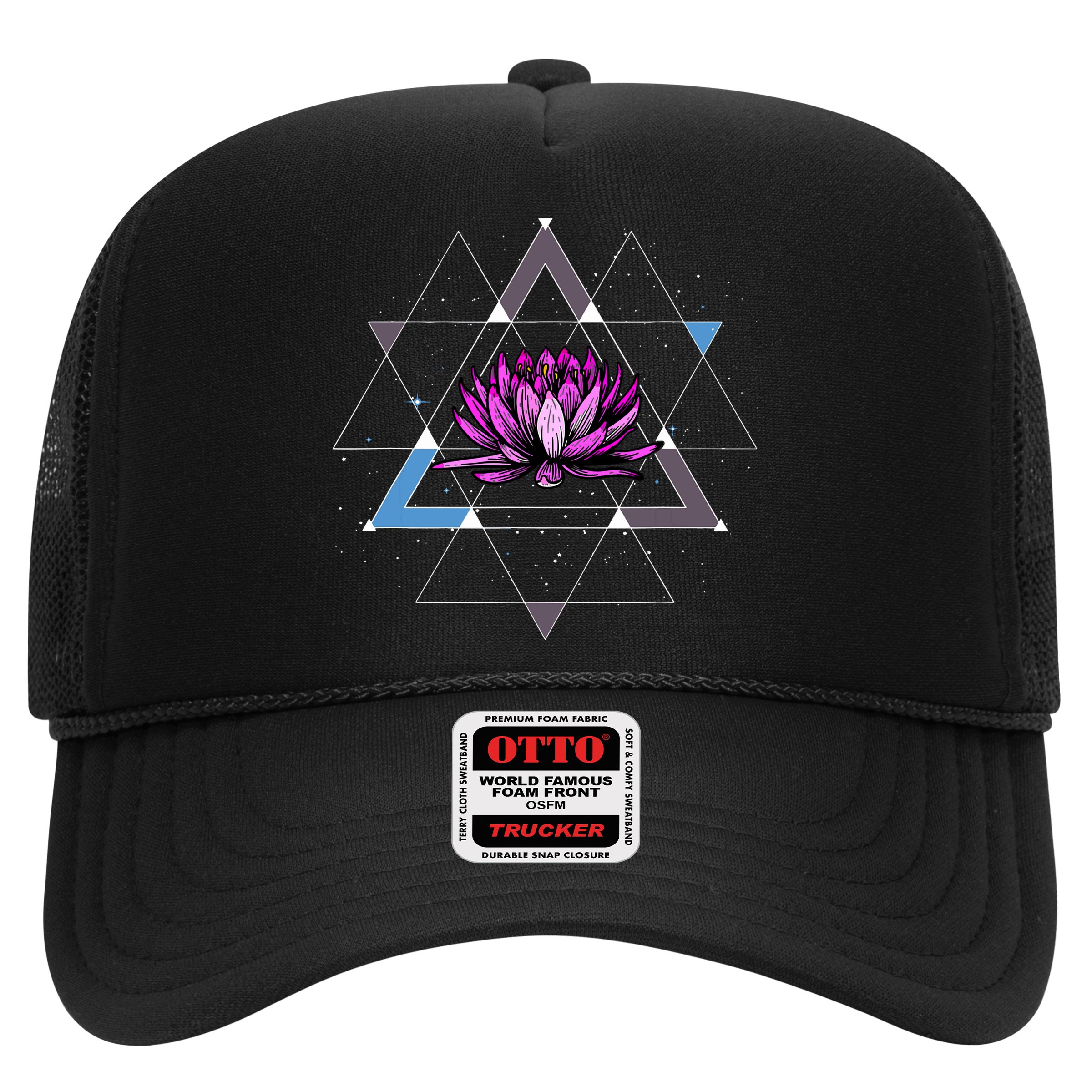 Lotus Flower Sacred Geometry Yoga Meditation Spiritual Zen Hat