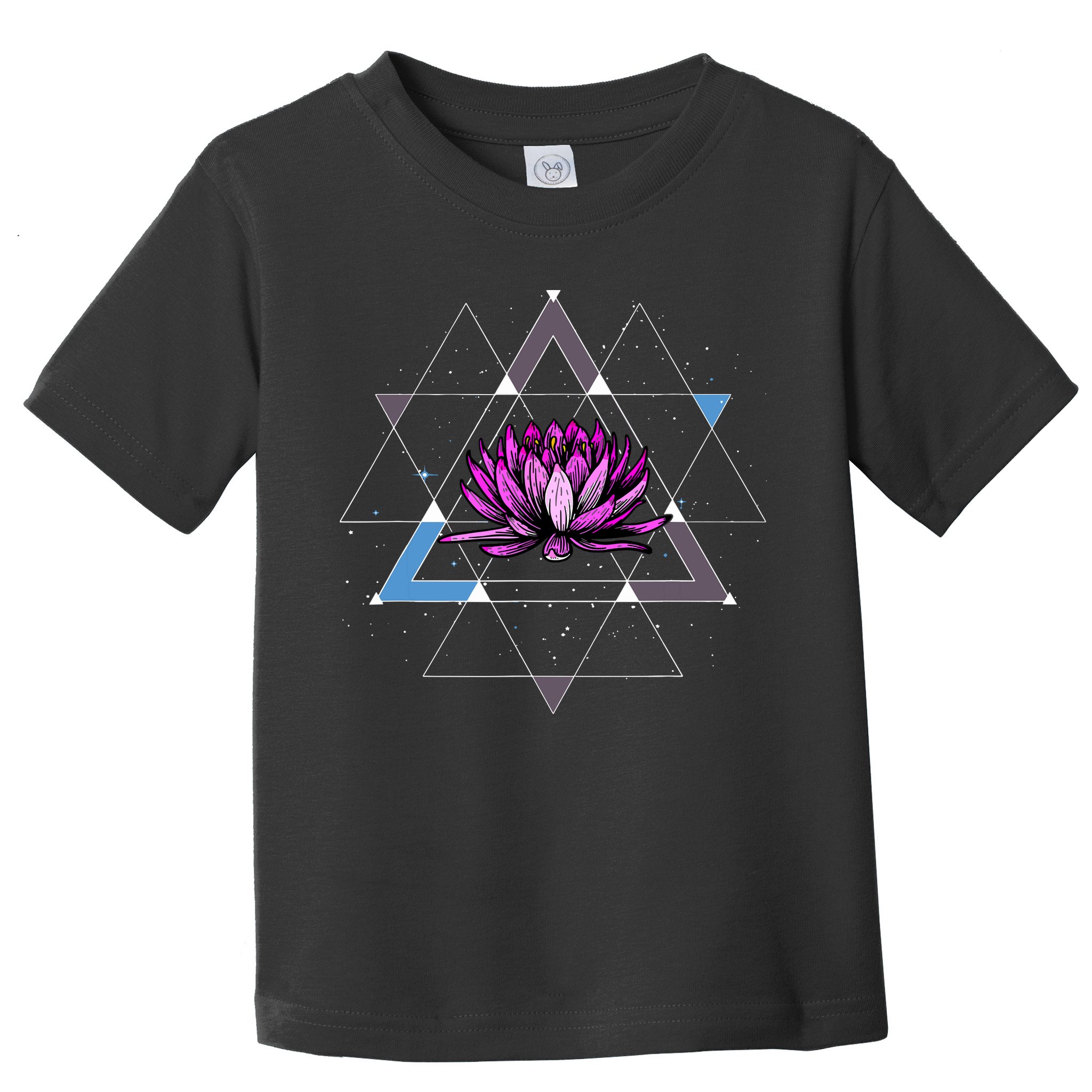 Lotus Flower Sacred Geometry Yoga Meditation Spiritual Zen Toddler T-Shirt