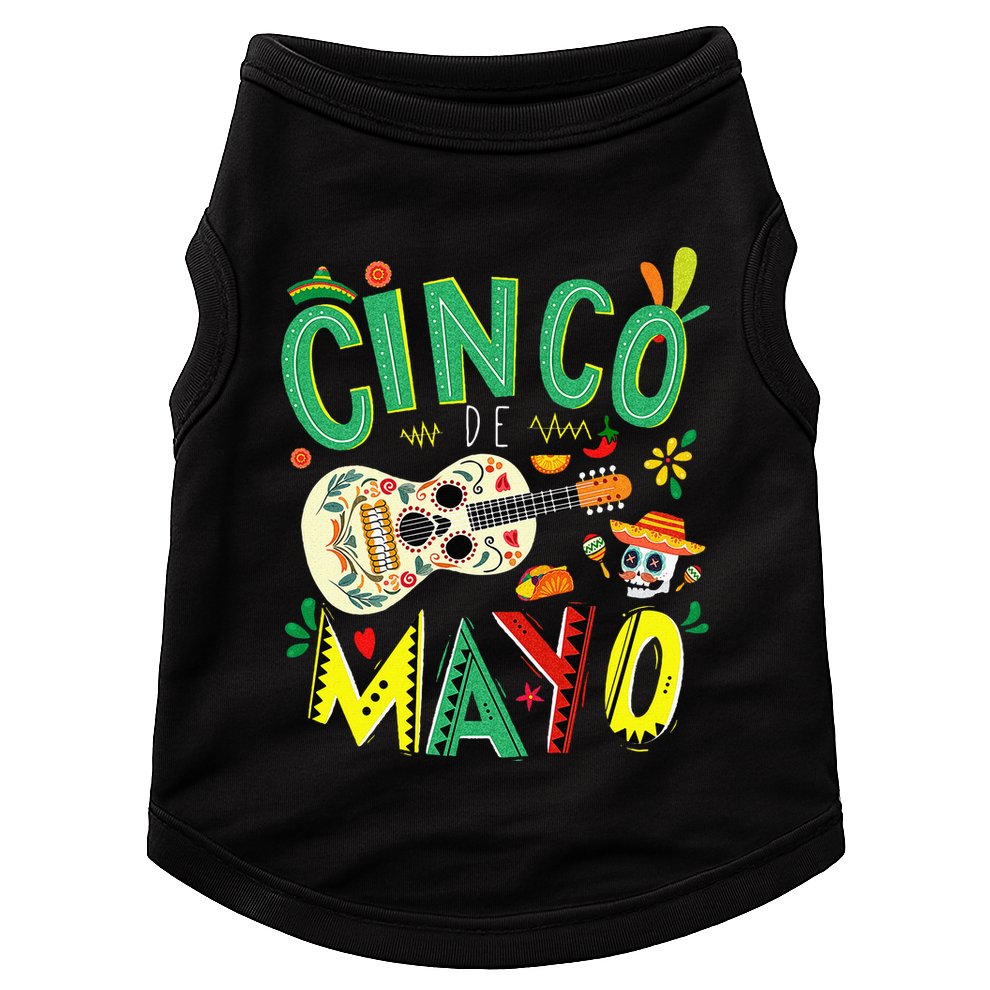 Lets Fiesta Squad 5 De Mayo Mexican Fiesta Doggie Tank