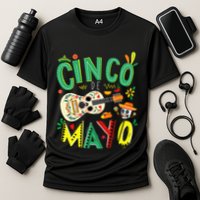 Lets Fiesta Squad 5 De Mayo Mexican Fiesta Cooling Performance Crew T-Shirt