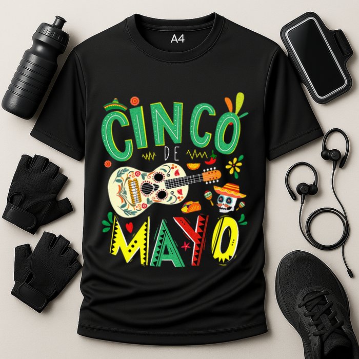 Lets Fiesta Squad 5 De Mayo Mexican Fiesta Cooling Performance Crew T-Shirt