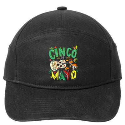 Lets Fiesta Squad 5 De Mayo Mexican Fiesta 7-Panel Snapback Hat