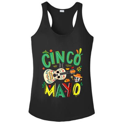 Lets Fiesta Squad 5 De Mayo Mexican Fiesta Ladies PosiCharge Competitor Racerback Tank