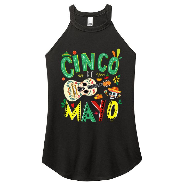 Lets Fiesta Squad 5 De Mayo Mexican Fiesta Women's Perfect Tri Rocker Tank