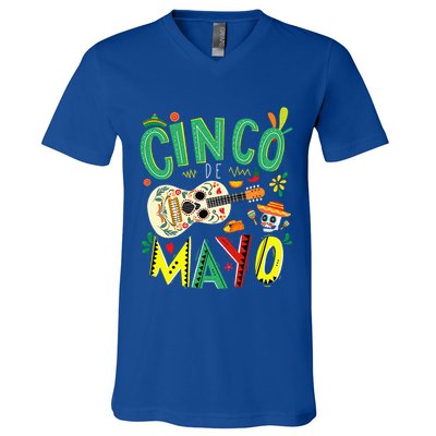 Lets Fiesta Squad 5 De Mayo Mexican Fiesta V-Neck T-Shirt