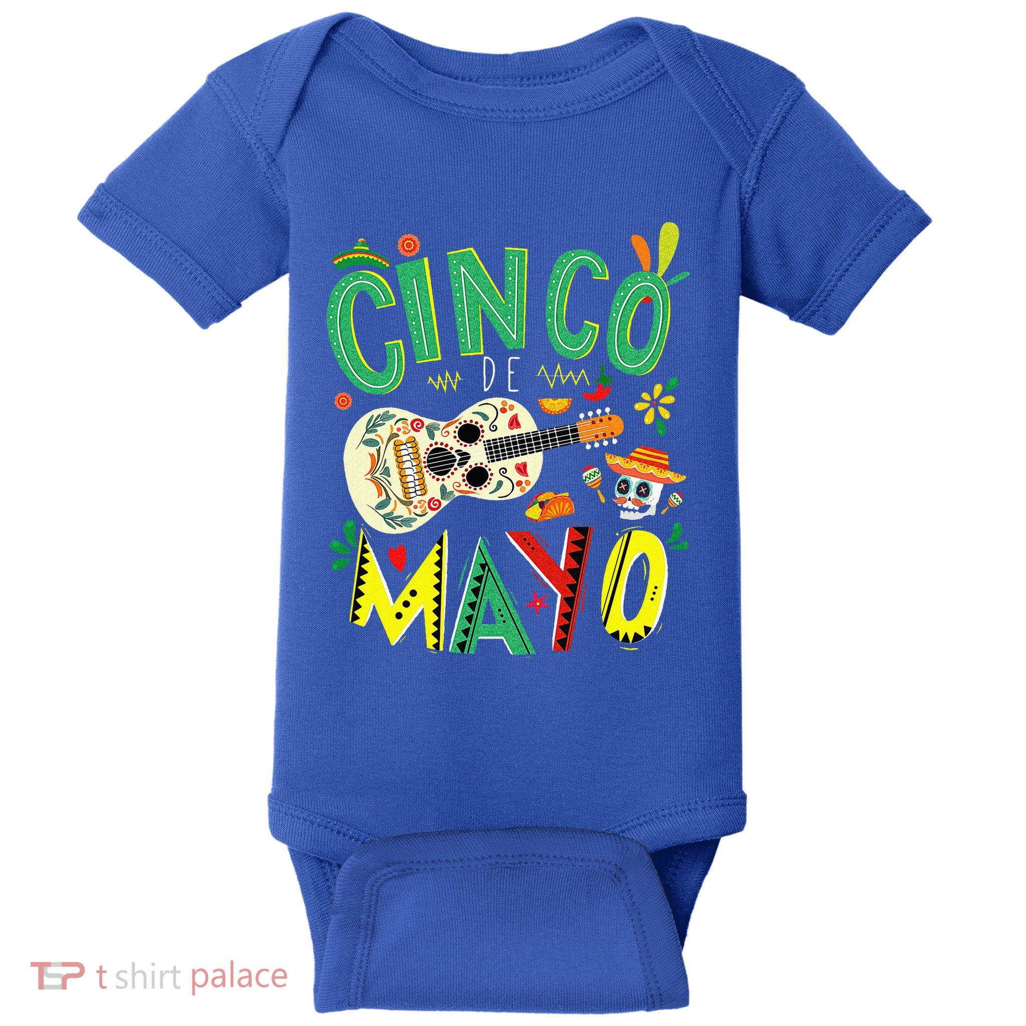 Lets Fiesta Squad 5 De Mayo Mexican Fiesta Baby Bodysuit