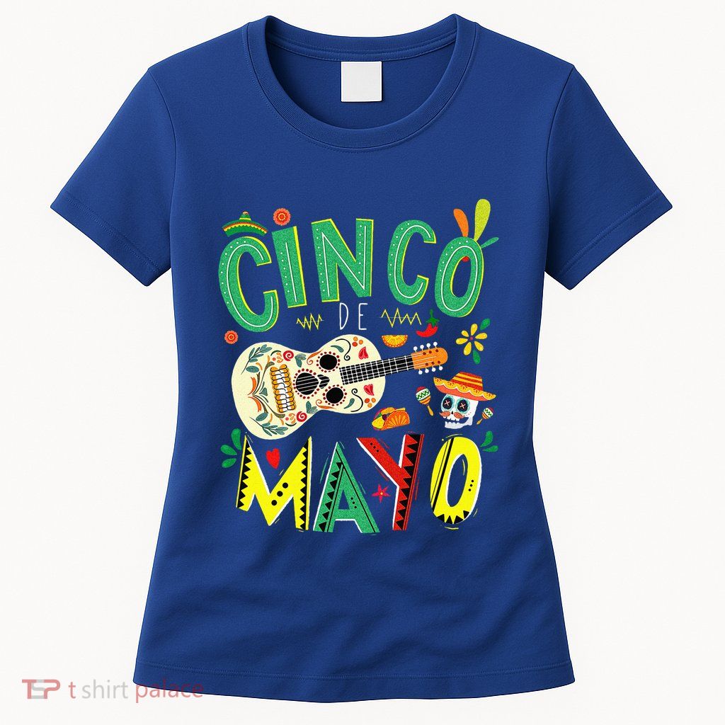 Lets Fiesta Squad 5 De Mayo Mexican Fiesta Womens T-Shirt