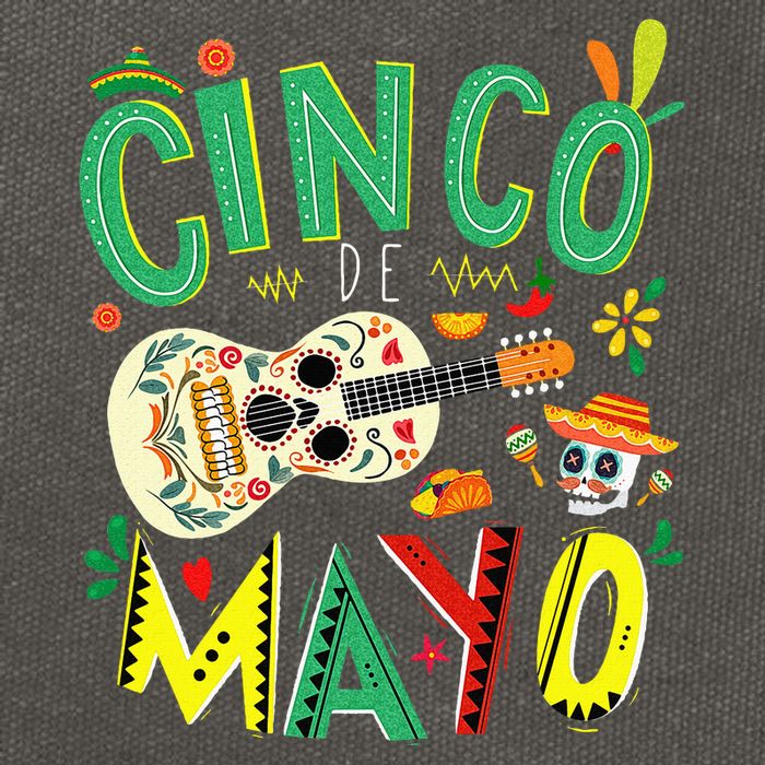 Lets Fiesta Squad 5 De Mayo Mexican Fiesta Cotton Canvas Backpack