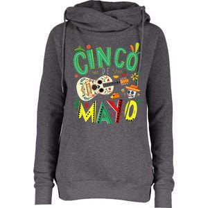 Lets Fiesta Squad 5 De Mayo Mexican Fiesta Womens Funnel Neck Pullover Hood