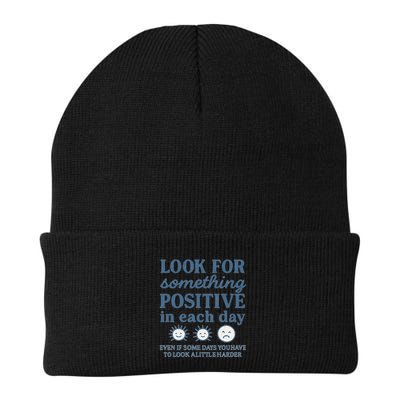 Look for Something Positive in Each Day Beanie