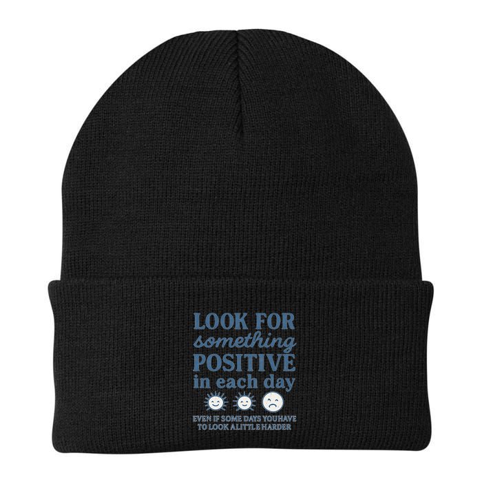 Look for Something Positive in Each Day Beanie