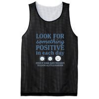 Look for Something Positive in Each Day Mesh Reversible Basketball Jersey Tank