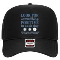 Look for Something Positive in Each Day Hat