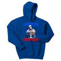 Line For Trump 2024 Election President Presidential Cool Gift Kids Hoodie