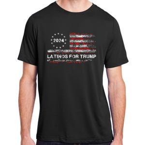 Latinos For Trump 2024 President Election Trump Vance 2024 Adult ChromaSoft Performance T-Shirt