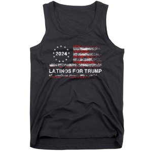 Latinos For Trump 2024 President Election Trump Vance 2024 Tank Top