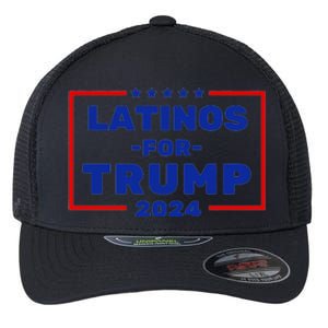 Latinos For Trump 2024 Flexfit Unipanel Trucker Cap