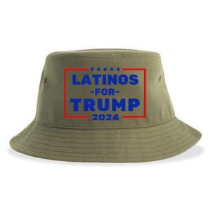 Latinos For Trump 2024 Sustainable Bucket Hat