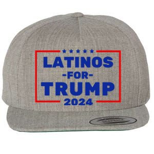 Latinos For Trump 2024 Wool Snapback Cap