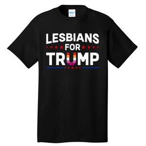 Lesbians For Trump 2024 Re Election President Vote Item Meme Tall T-Shirt