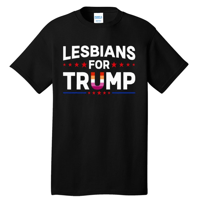 Lesbians For Trump 2024 Re Election President Vote Item Meme Tall T-Shirt