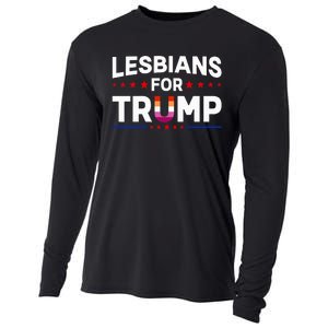 Lesbians For Trump 2024 Re Election President Vote Item Meme Cooling Performance Long Sleeve Crew