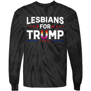 Lesbians For Trump 2024 Re Election President Vote Item Meme Tie-Dye Long Sleeve Shirt